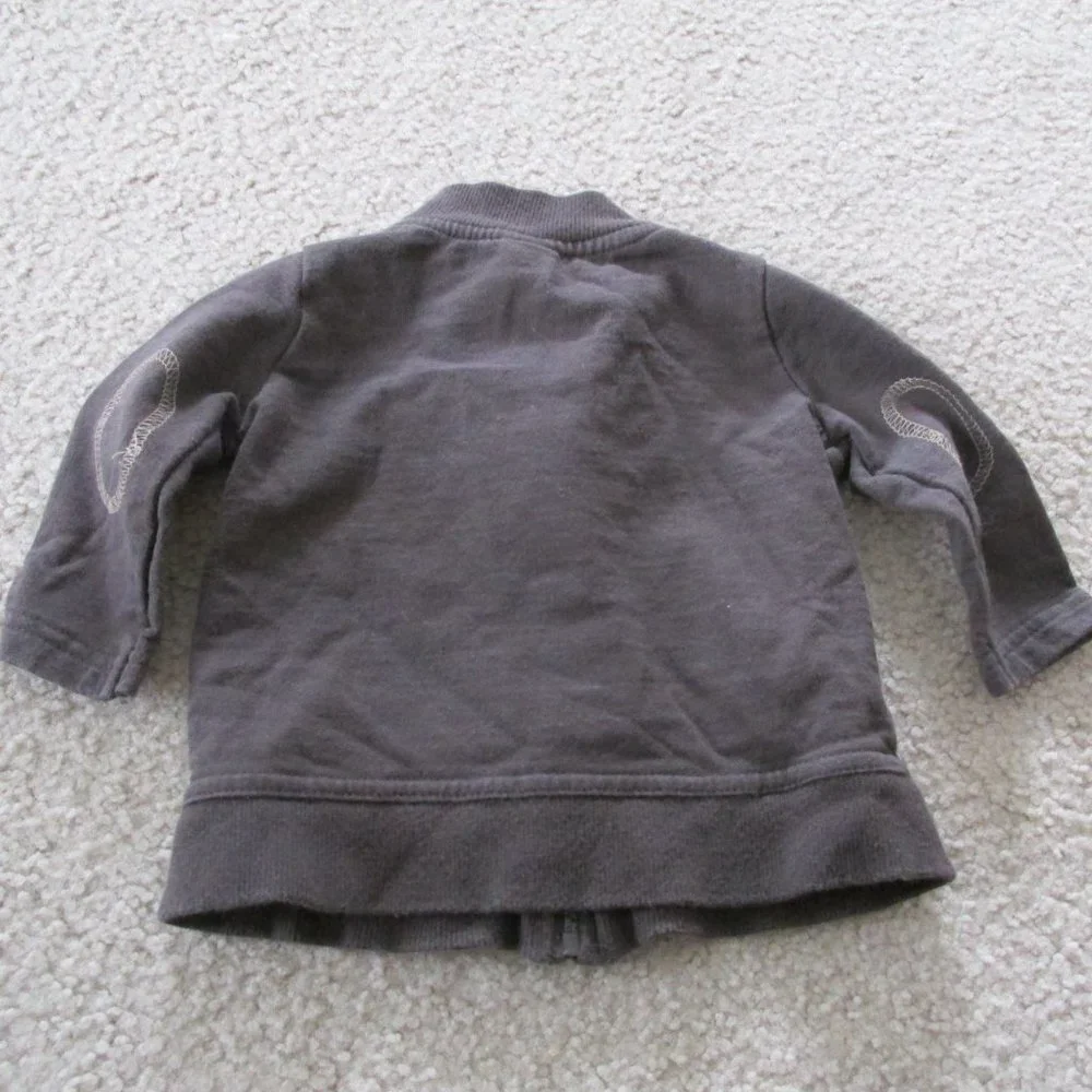 Circo Zip Front Jacket Infant‎ Boys Size 3M Brown Long Sleeve Front Pockets Coat